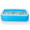 Inflatable Swimming Pools Family Swim Play Center Pool Blow up Kiddie Pool for Family Inflatable Lounge Pool for Kids Baby Adult Inflatable Water Ball
