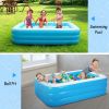 Inflatable Swimming Pools Family Swim Play Center Pool Blow up Kiddie Pool for Family Inflatable Lounge Pool for Kids Baby Adult Inflatable Water Ball