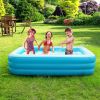 Inflatable Swimming Pools Family Swim Play Center Pool Blow up Kiddie Pool for Family Inflatable Lounge Pool for Kids Baby Adult Inflatable Water Ball