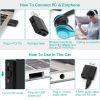 3 IN 1 Wireless V5.0 USB Audio Transmitter Receiver EDR Adapter Music Streaming For TV PC Headphones