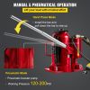 VEVOR Air Hydraulic Bottle Jack, 20 Ton/44092 lbs Capacity, with Manual Hand Pump, Heavy Duty Auto Truck Travel Trailer Repair Lift, Red