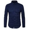 Men Dress Shirt-100% Cotton Casual Long Sleeve Shirt-Regular Fit Button Down Point Collar Shirt