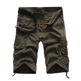 Men's Casual Loose Fit Cargo Shorts, Straight Multi-Pocket Cotton Outdoor Wear (Color: 8905, size: 31)