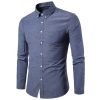Men Dress Shirts Casual Long Sleeve Slim Fit Business Button Shirt