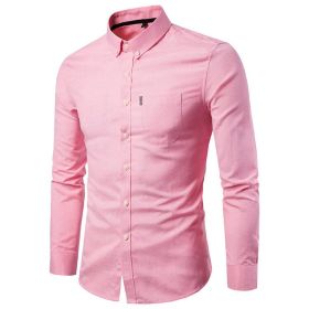 Men Dress Shirts Casual Long Sleeve Slim Fit Business Button Shirt (Color: 3, size: M)
