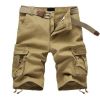 Mens Casual Shorts Pocket Beach Work Casual Short Comfy Fashion Sport Loose Active Trouser