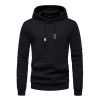 Mens Hooded Sweatshirt Casual Long Sleeve Drawstring Waffle Knit Pullover Hoodies
