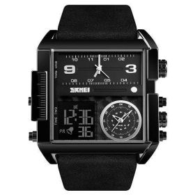 SKMEI 1391 Men Military Sports Watch Top Luxury Brand Wristwatch Men Quartz Digital Watches Male Clock Relogio Masculino (Color: Black Black)