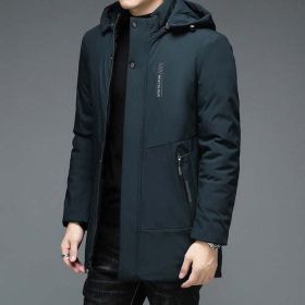 Top Quality Warm Thick Winter New Brand Casual Fashion Mens Parka (Color: Clear, size: 5XL)