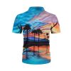 European and American New Men's Casual Shirts Short Sleeve 3D Digital Printing Hawaiian Style Shirts