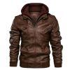 Faux Leather Biker Jacket | Leather Motorcycle Jacket | Leather Coats