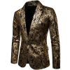Men's Paisley Tuxedo Jackets Slim Fit Blazers Jacket One Button Stylish Wedding Party Dress Suit