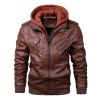 Faux Leather Biker Jacket | Leather Motorcycle Jacket | Leather Coats
