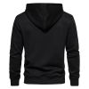 Men's Hoodie Sweatshirt Hooded Casual Long Sleeve Drawstring Lace Up Pullover Hoodies with Pocket