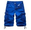 Mens Camo Cargo Shorts Relaxed Fit Multi-Pocket Outdoor Camouflage Cargo Shorts Cotton
