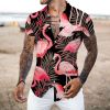 2022 Men's Shirts 3D Digital Printing European Size Men's Surf Style Shirts